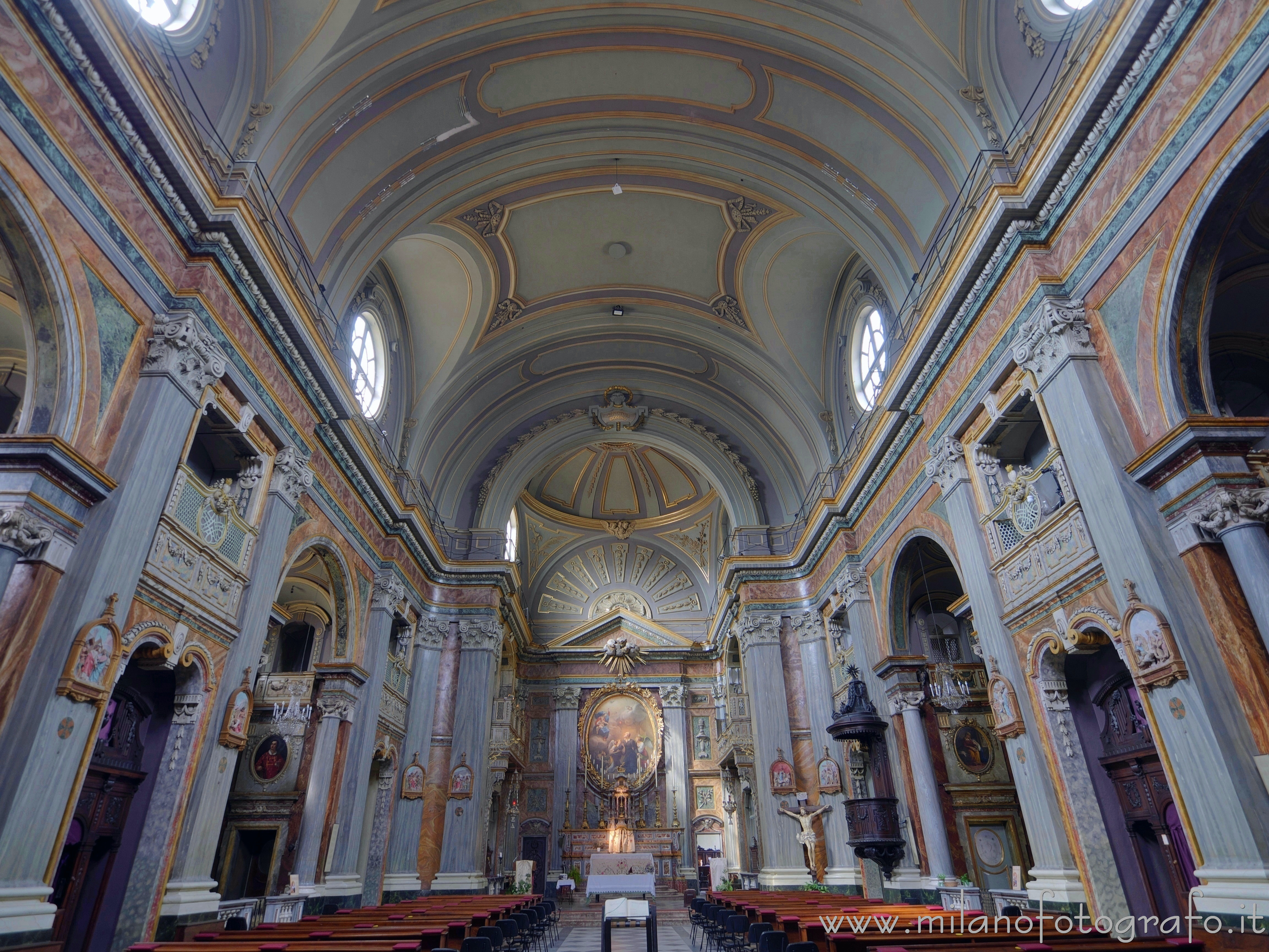 Biella (Italy) - Interior of the Church of San Filippo Neri